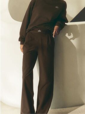ALO Yoga Espresso Suit Up Trousers